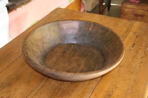 Large Vintage Wood Bowl