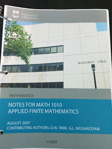 MATH  - Notes for Applied Finite Mathematics