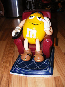 M&M's Yellow Limited Edition Lounge Chair Candy Dispenser -