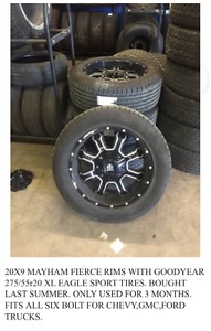 Mayham Fierce Rims & Goodyear Eagle sport tires