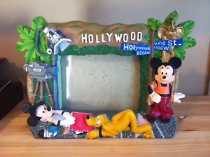 Mickey at the Hollywood sign