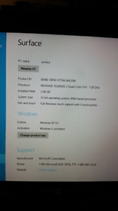 Microsoft Windows Surface RT 32G Tablet