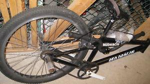 Nice! BMX Bike,is missing front tire fork,was my kids bike!!