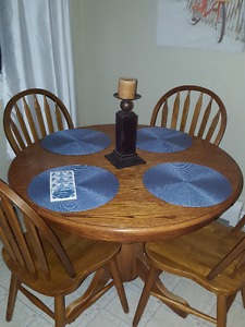 Oak Table & Chairs Set
