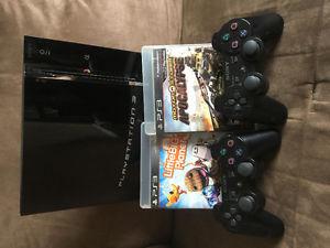 PS3 80GB w/ 2 Games