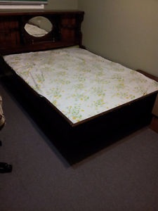 Queen Bed Frame with Mattress