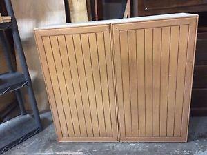 REDUCED large cabinet with solid wood doors
