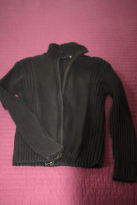 RW&Co. men's dressy zippered sweater.