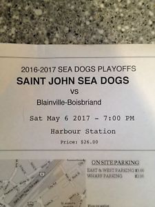 SJ Sea dogs ticket for tonight's game