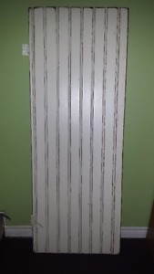 Solid wood door with antique/distressed finish