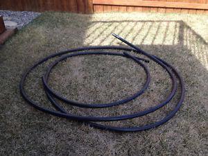 Sprinkler tubing and lawn edging