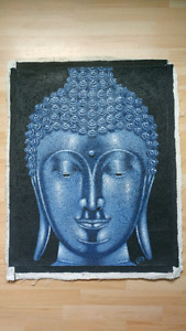 Textured Sand Buddha Head