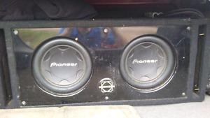 Two 10" Pioneer Subwoofers 300$ OBO