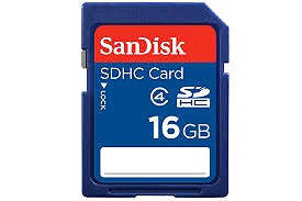 Used 16gb memory card
