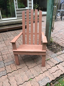 Wooden Adirondack Patio Lounge Chair