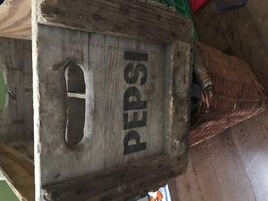 Wooden Pepsi crate