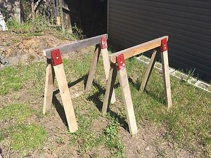 Wooden Saw horses