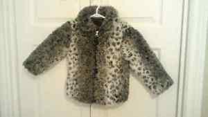 girls faux fur winter jacket