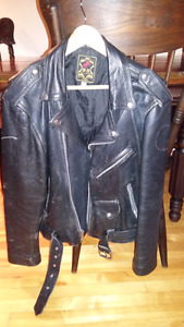 leather coat size 44