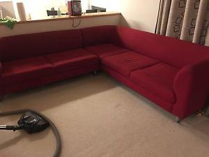 red sectional couch for sale