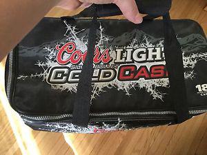 18 cans Coors Light silver bullet cold case