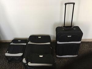 4 Piece Voyageur Luggage set and travel backpack