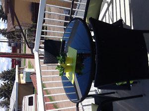 5-piece patio table and chairs