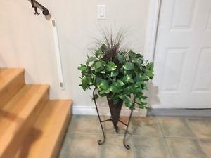 Artificial Plant in Metal Stand