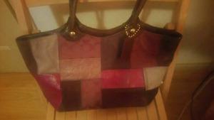 Authentic Coach Multicolor Berry Patchwork Handbag