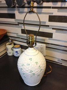 Belleek China Pottery Lamps - 2