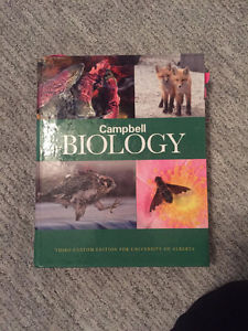 Campbell Biology textbook. Custom 3rd edition