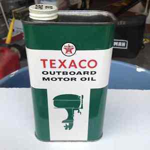 Canadian Texaco Outboard Motor Oil Advertising Can