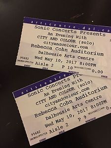 City and Colour - 2 tickets, Wed May 10 Showing