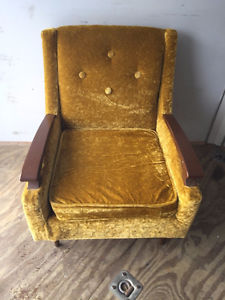 Fabric & Wood Chair