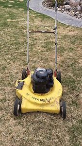 Fully serviced side discharge mower.