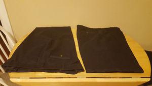 Men's Haggar Q Pants - 3 Pairs (2 Navy & 1 Black) - Size 44