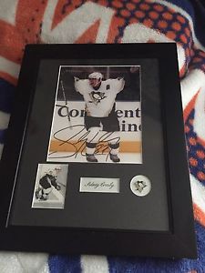 NHL - Sidney Crosby (signed plaque w/ Hockey card)