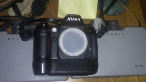 Nikon N80 SLR body with battery grip