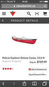 Pelican canoe