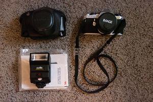 Pentax ME Super with 28mm 2.8 Lens and Flash