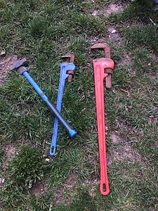Pipe wrench 48" rigid 250$ for all three