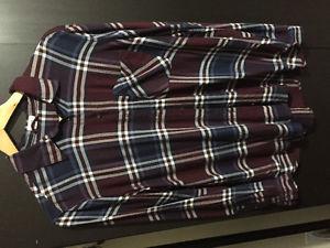 Purple Plaid Shirt from GARAGE