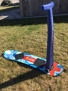 Snow scooter and Princess snowboard trainer