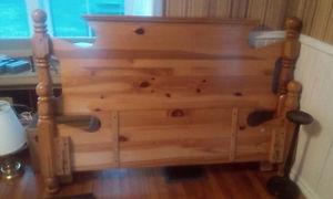 Solid pine bed!