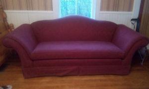Super comfortable red couch!