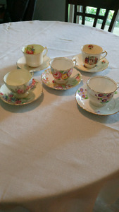 Wanted: 5 teacups and saucers.