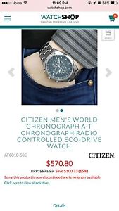 Wanted: CITIZEN MEN WORLD RADIO CONTROLLED ECO-DRIVE