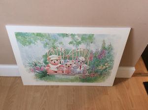 'teddy bear swing' picture for the nursery
