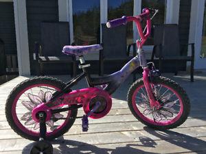 16" Girl's Tinkerbell bicycle with training wheels