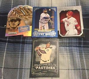 4 Baseball Insert Cards -  Yadier Molina Gold Leather